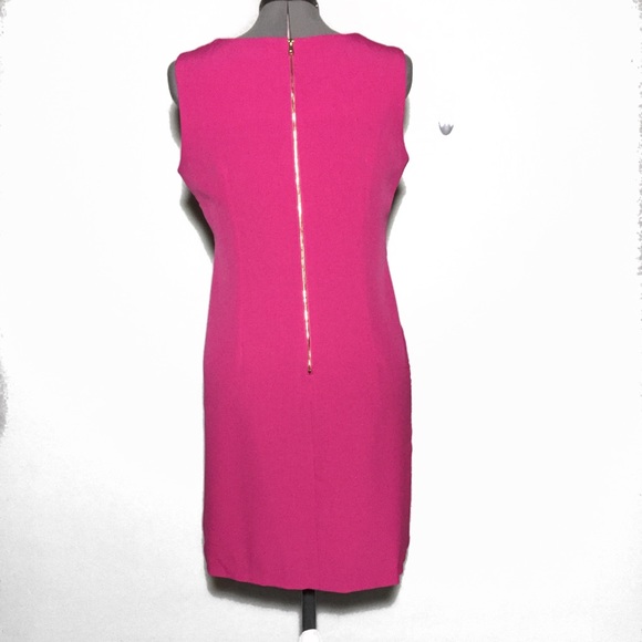 Studio One NY Pink Sheath Dress with Lace Front 12 - Picture 4 of 7